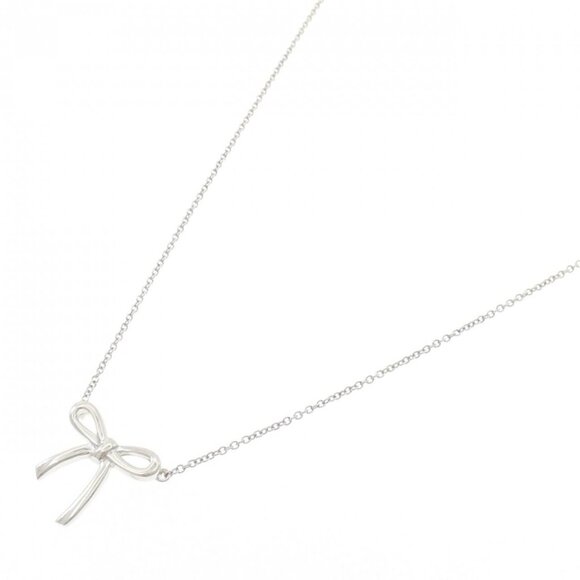Vintage Tiffany and Co. Bow Necklace - Etsy Tiffany Bow Size 40 Necklace